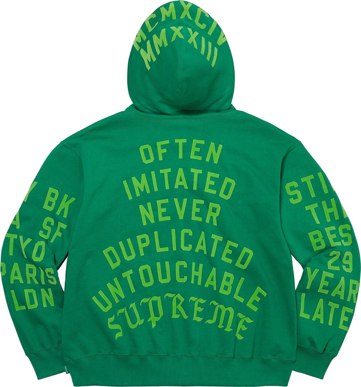 Supreme Team Flocked Hooded Sweatshirt view 12